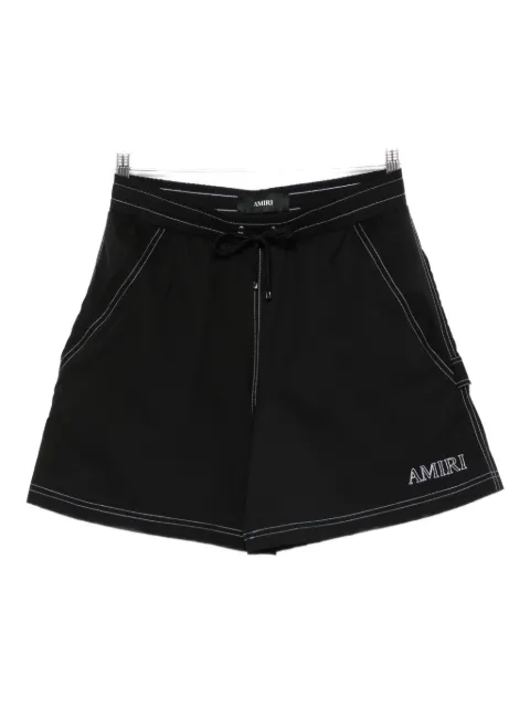 AMIRI embroidered-pocket swim shorts