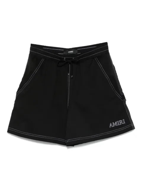 AMIRI embroidered-pocket swim shorts