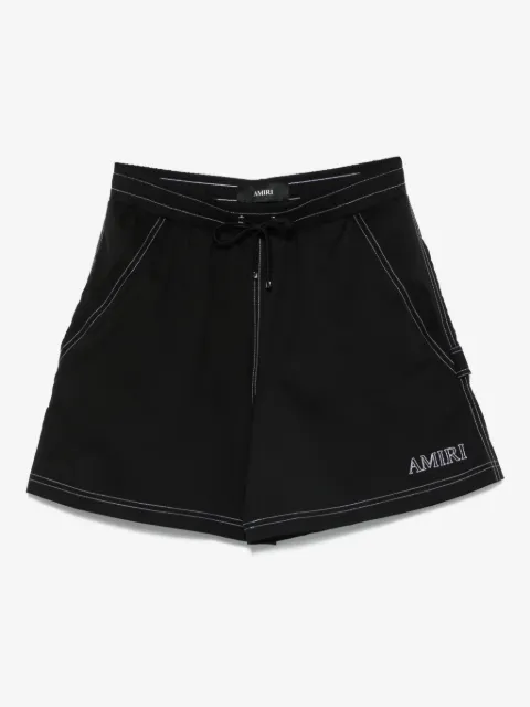AMIRI shorts de playa con bolsillo bordado