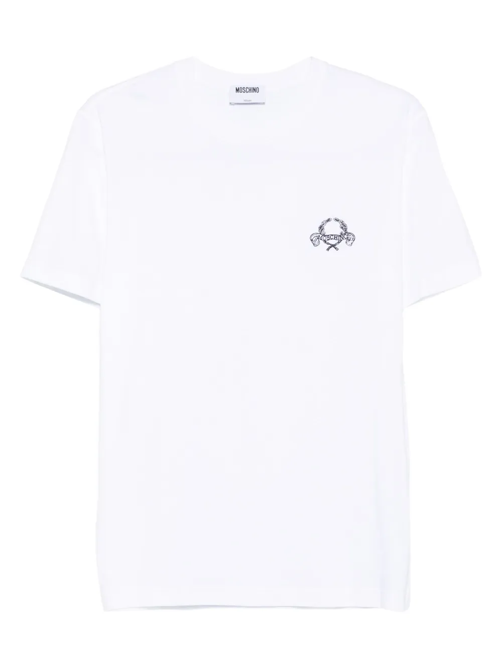 logo-embroidered T-shirt