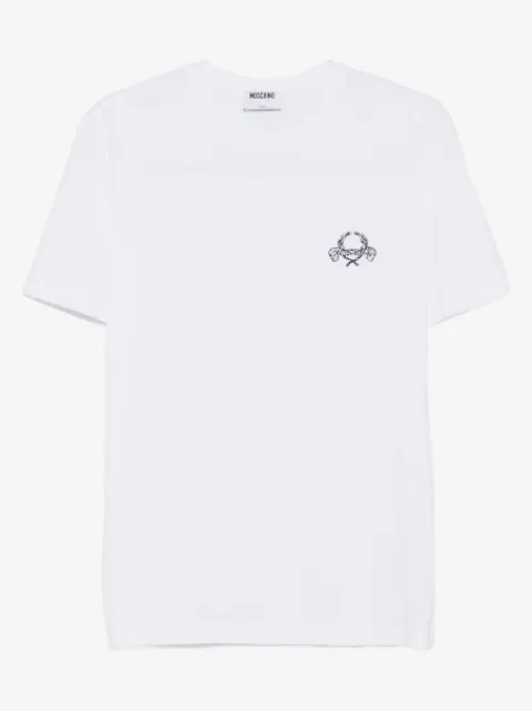 Moschino logo-embroidered T-shirt