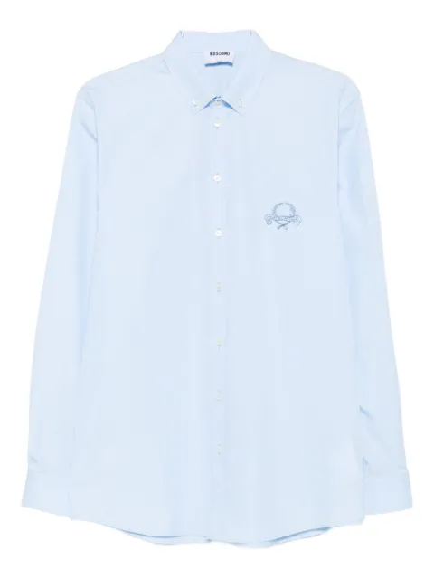 Moschino chemise à logo brodé