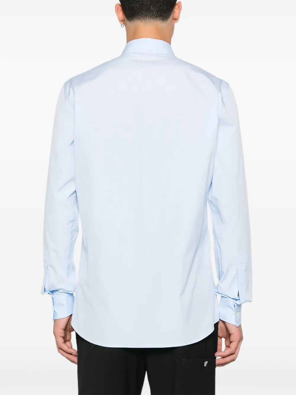 Moschino Overhemd met geborduurd logo Blauw