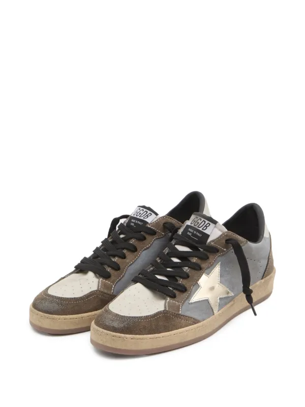 Golden Goose Ball Star Suede Sneakers Grey FARFETCH UZ