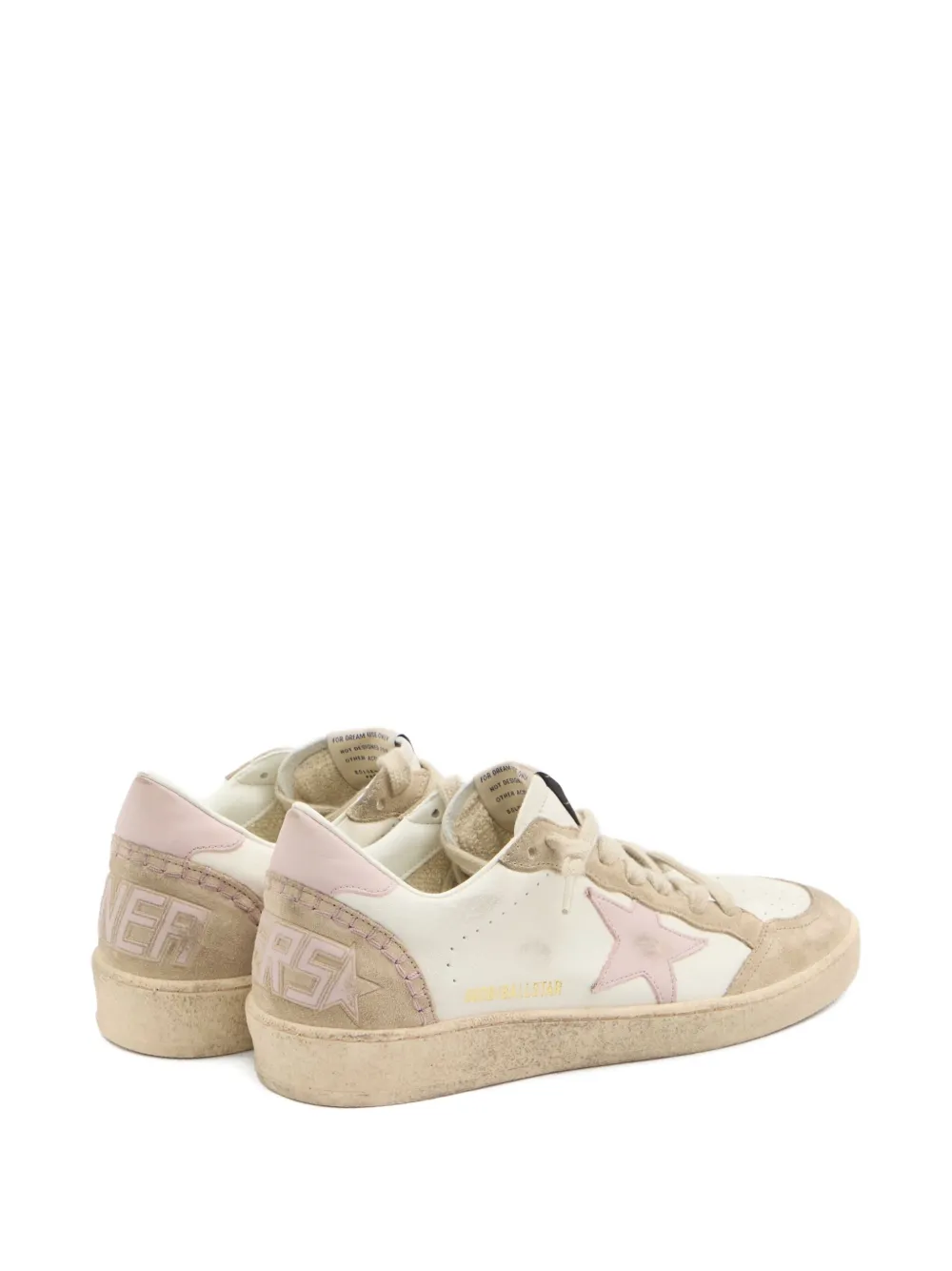 Golden Goose Ball Star suede-insert sneakers Beige