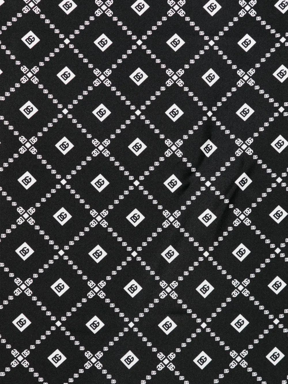 Dolce & Gabbana Sjaal met geometrische print - Zwart
