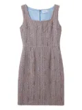 St. John Diagonal lurex tweed dress - Periwinkle Rose Lurex Multi