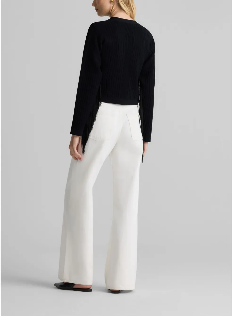 St John Fringe-detail Ribbed Knit Jacket