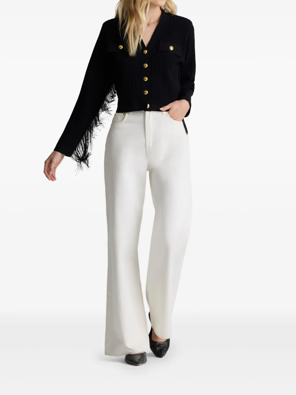 St. John fringe-detail ribbed knit jacket | Cropped Jackets | Image 2