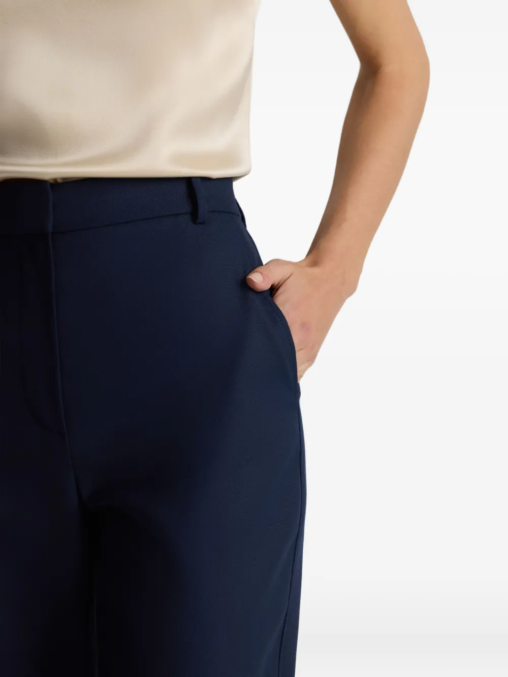 St. John Gabardine broek Blauw