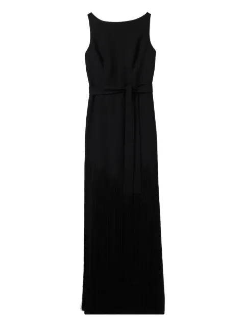 St. John fringed belted gown