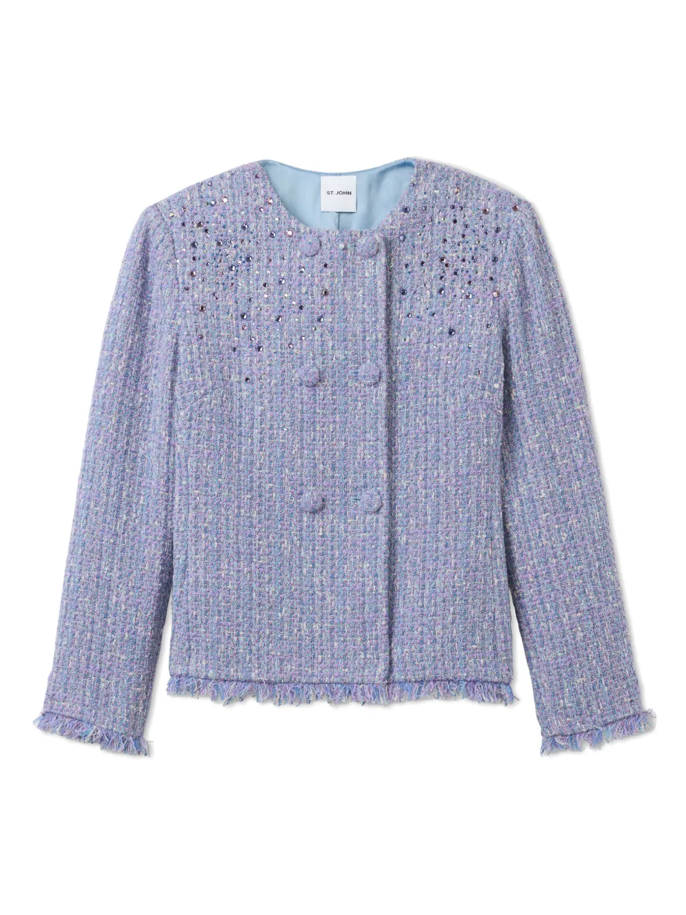 St. John Tweed jack Blauw