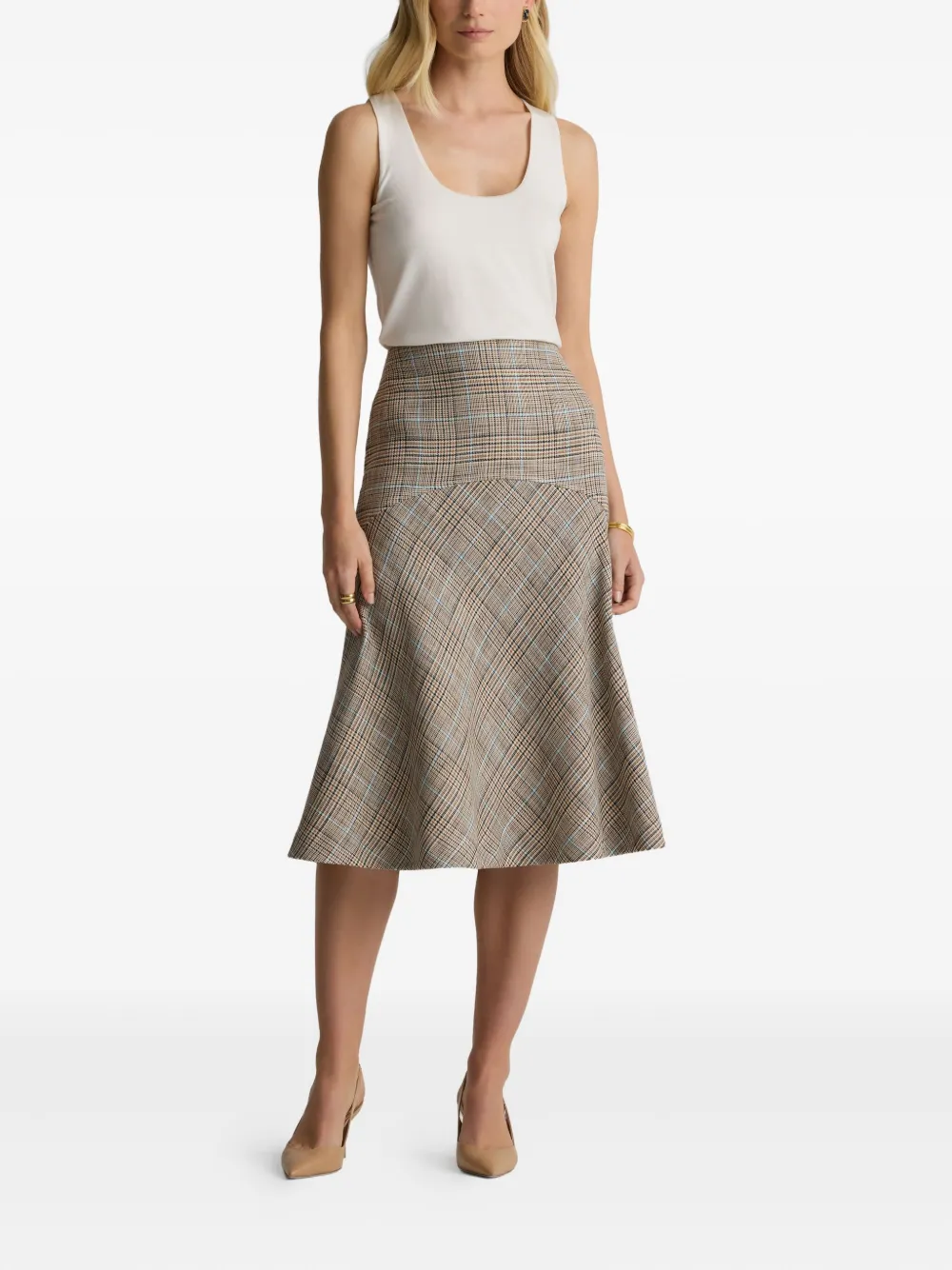 St. John Flared rok Beige