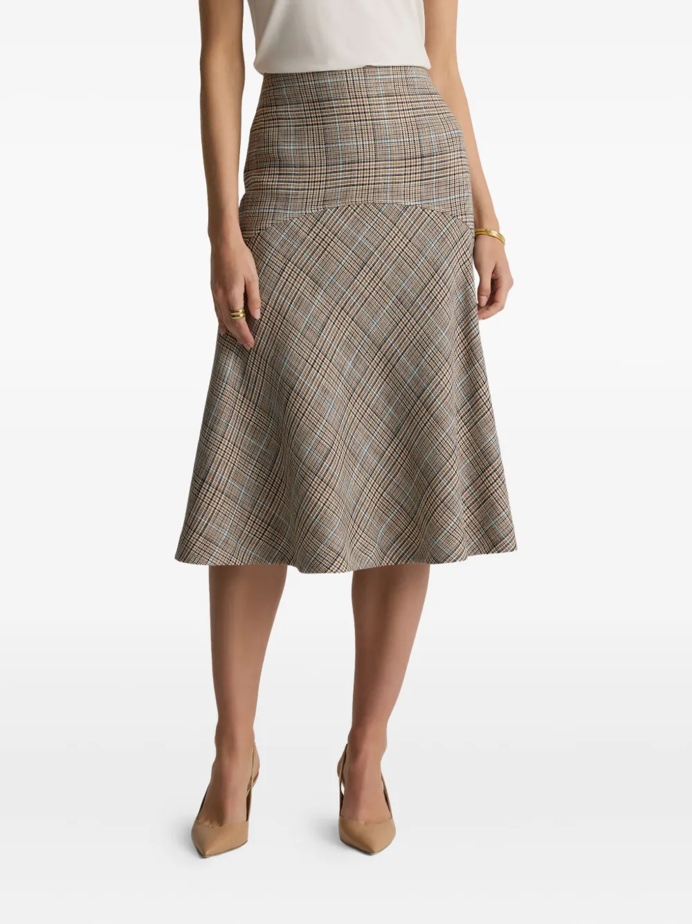 St. John Flared rok Beige