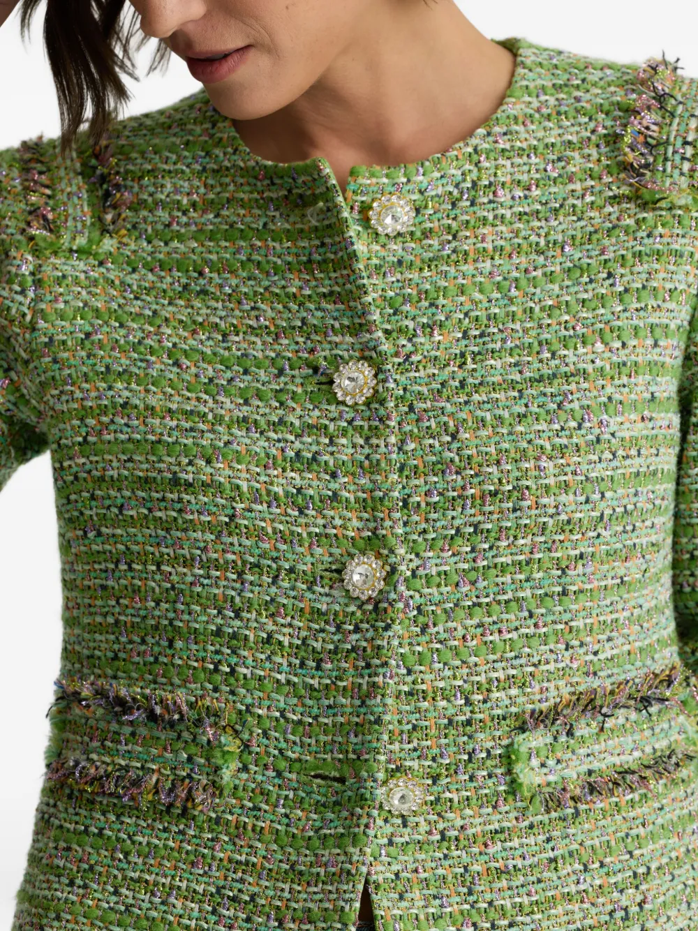 St. John Arden tweed verfraaid jack Groen