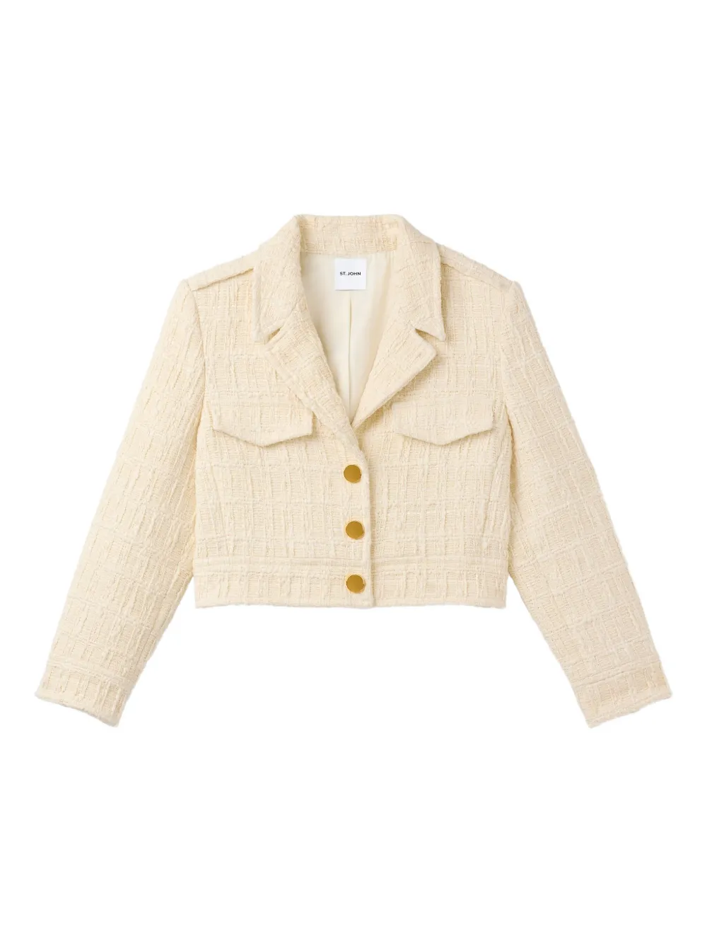 St. John Avery textured jacket | Neutrals | Image 1