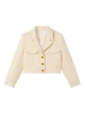 St. John Avery textured jacket - Neutrals