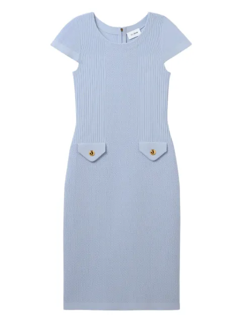 St. John flatback ribbed dress