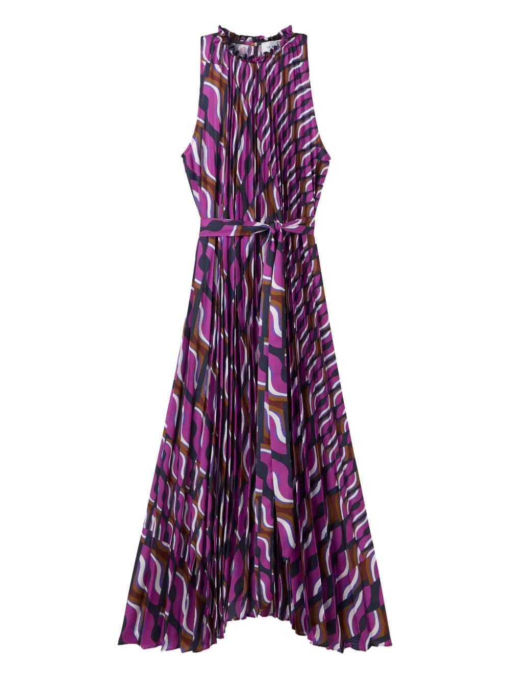 St. John 70's jurk met print Paars