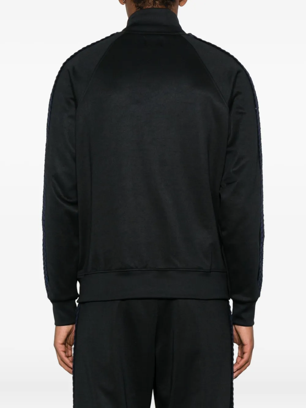 Arte Antwerp Panelled Zip-up Track Jacket In Black