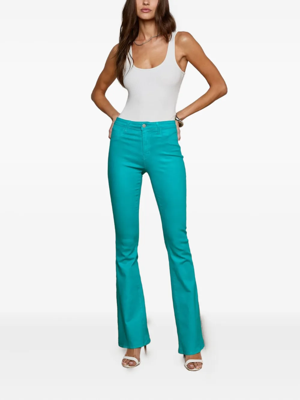 L'Agence Marty katoenen jeans - Blauw