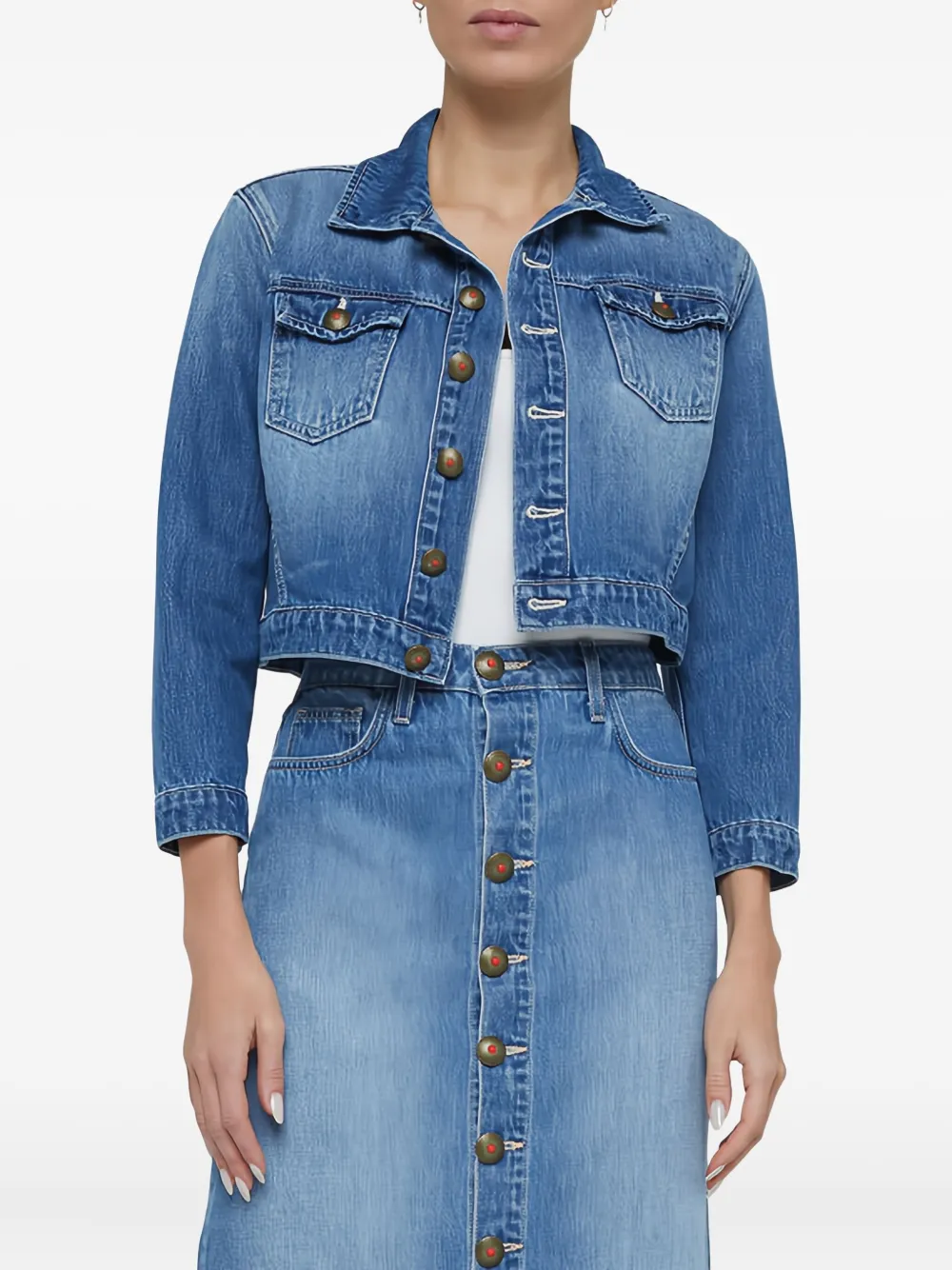 L'Agence Koda button-fastening denim jacket | Denim Jackets | Image 2