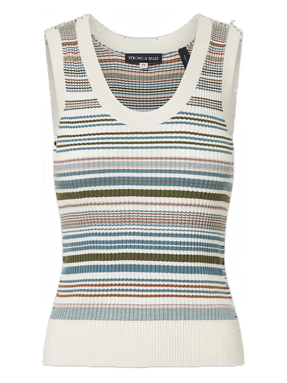 Veronica Beard Ezinna striped top | White | Image 1