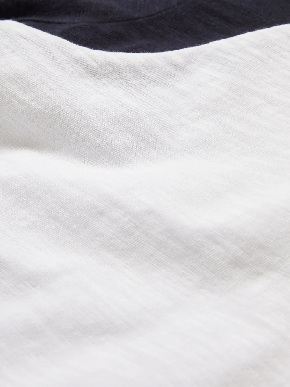 Veronica Beard Short Sleeve Mason Baseball Tee In White