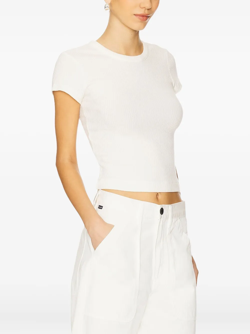 Citizens of Humanity T-shirt met ronde hals Wit