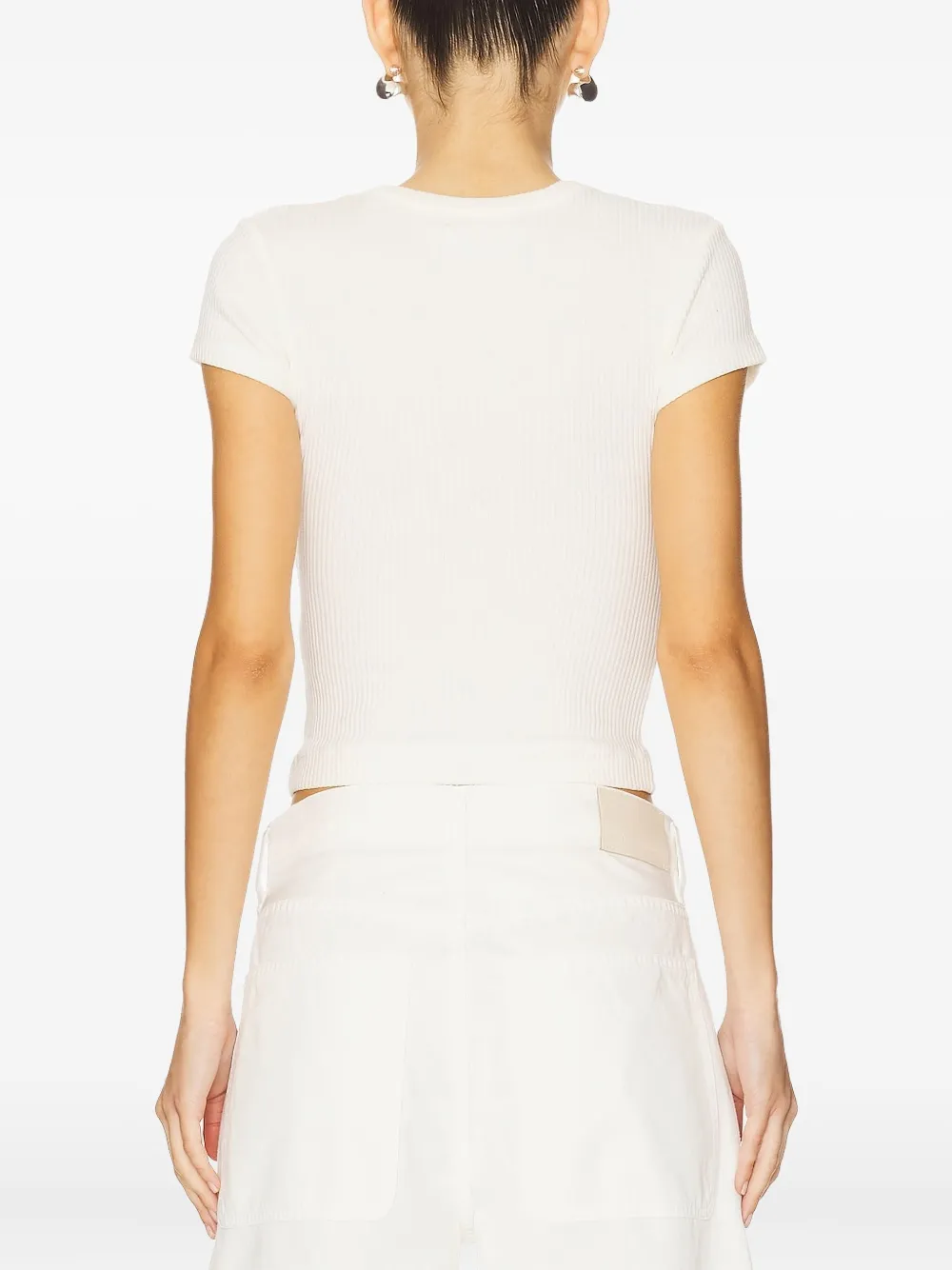 Citizens of Humanity T-shirt met ronde hals Wit