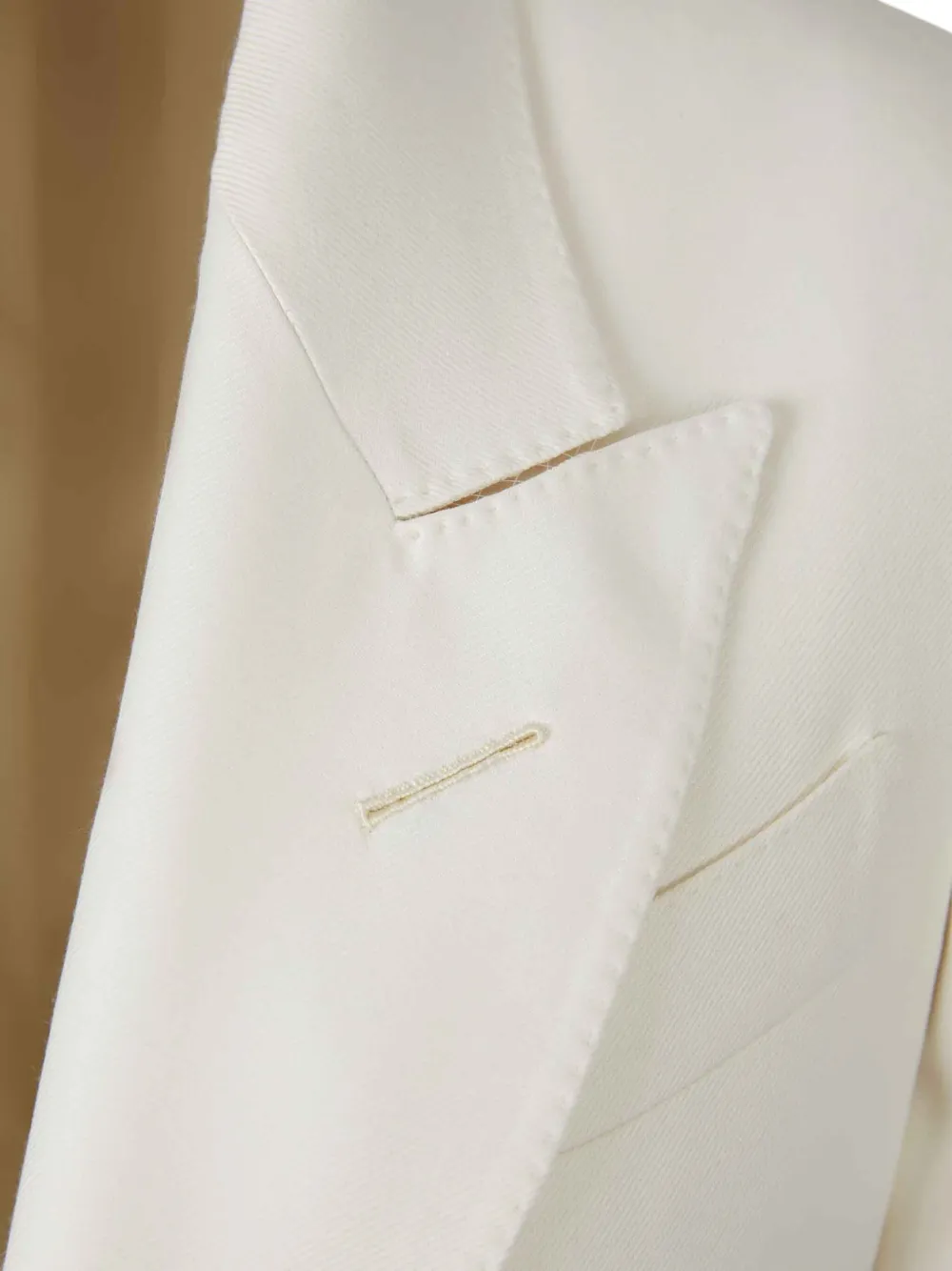 TOM FORD single-breasted twill blazer Beige