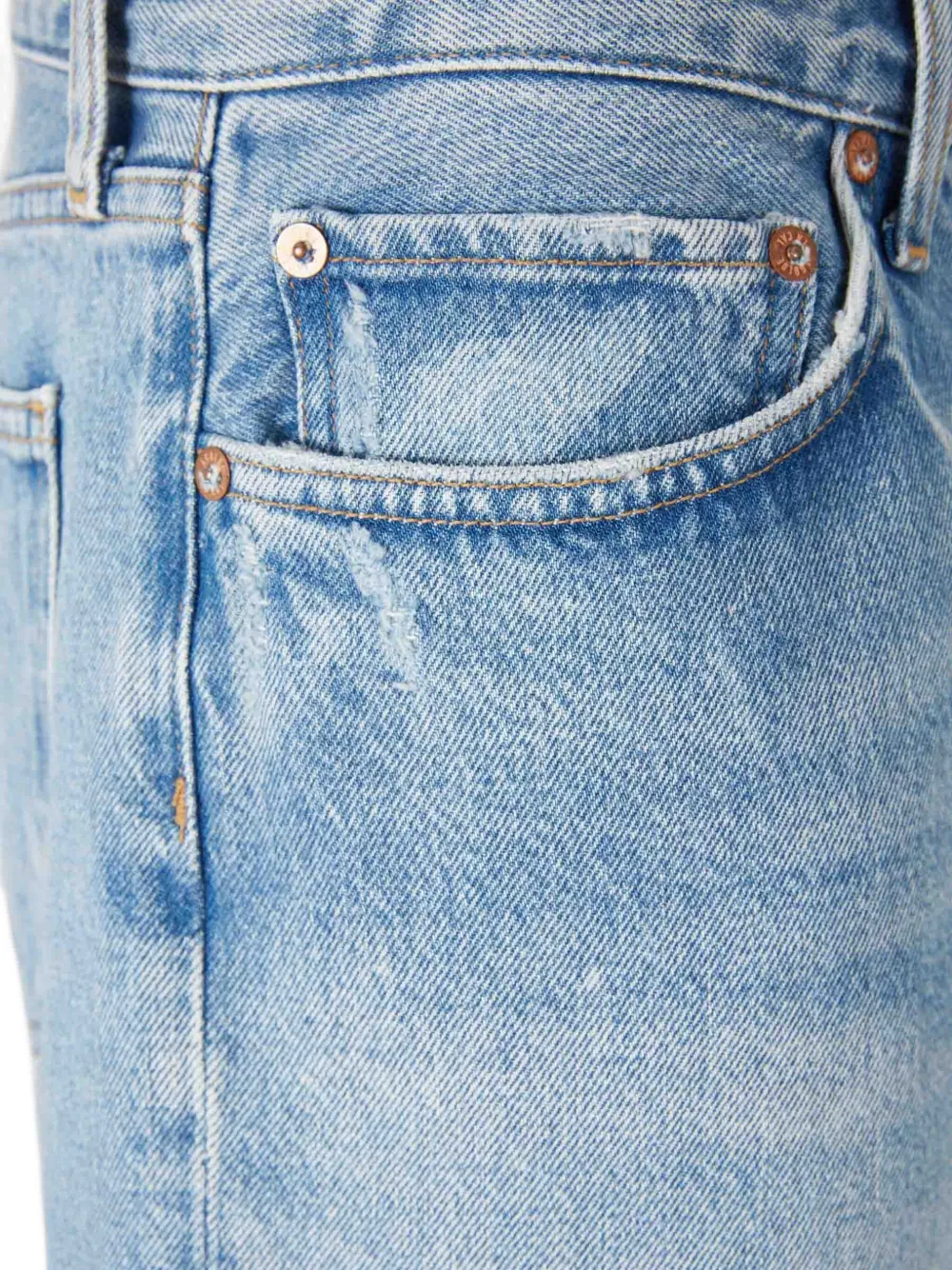 AGOLDE faded cotton jeans Blauw