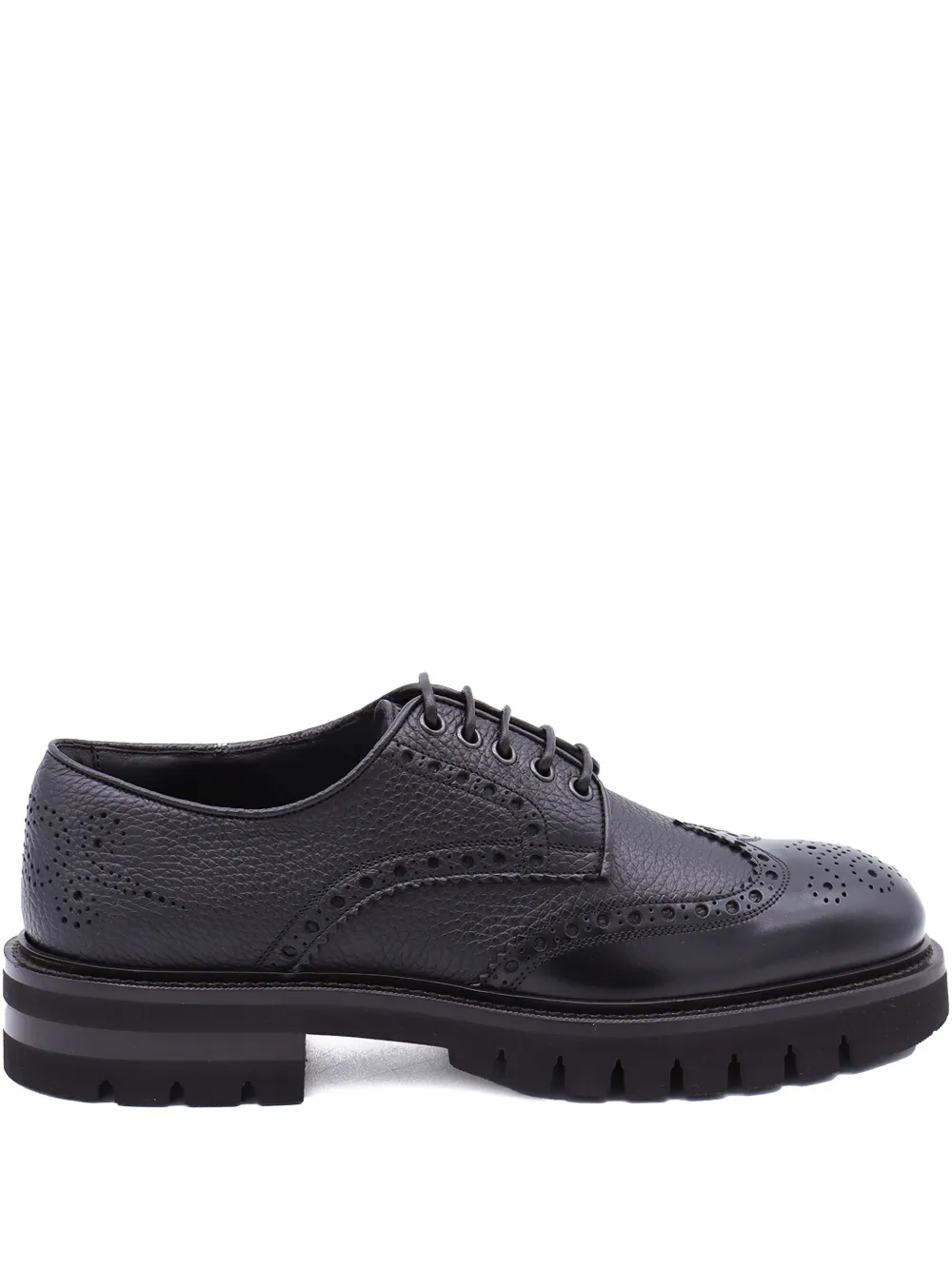 Ferragamo leather Derby shoes - ブラック Ferragamo leather Derby shoes - ブラック