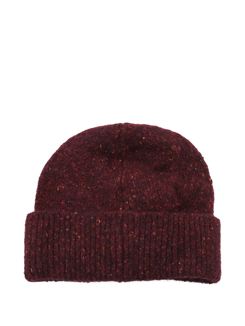 Brunello Cucinelli speckled wool beanie Rood