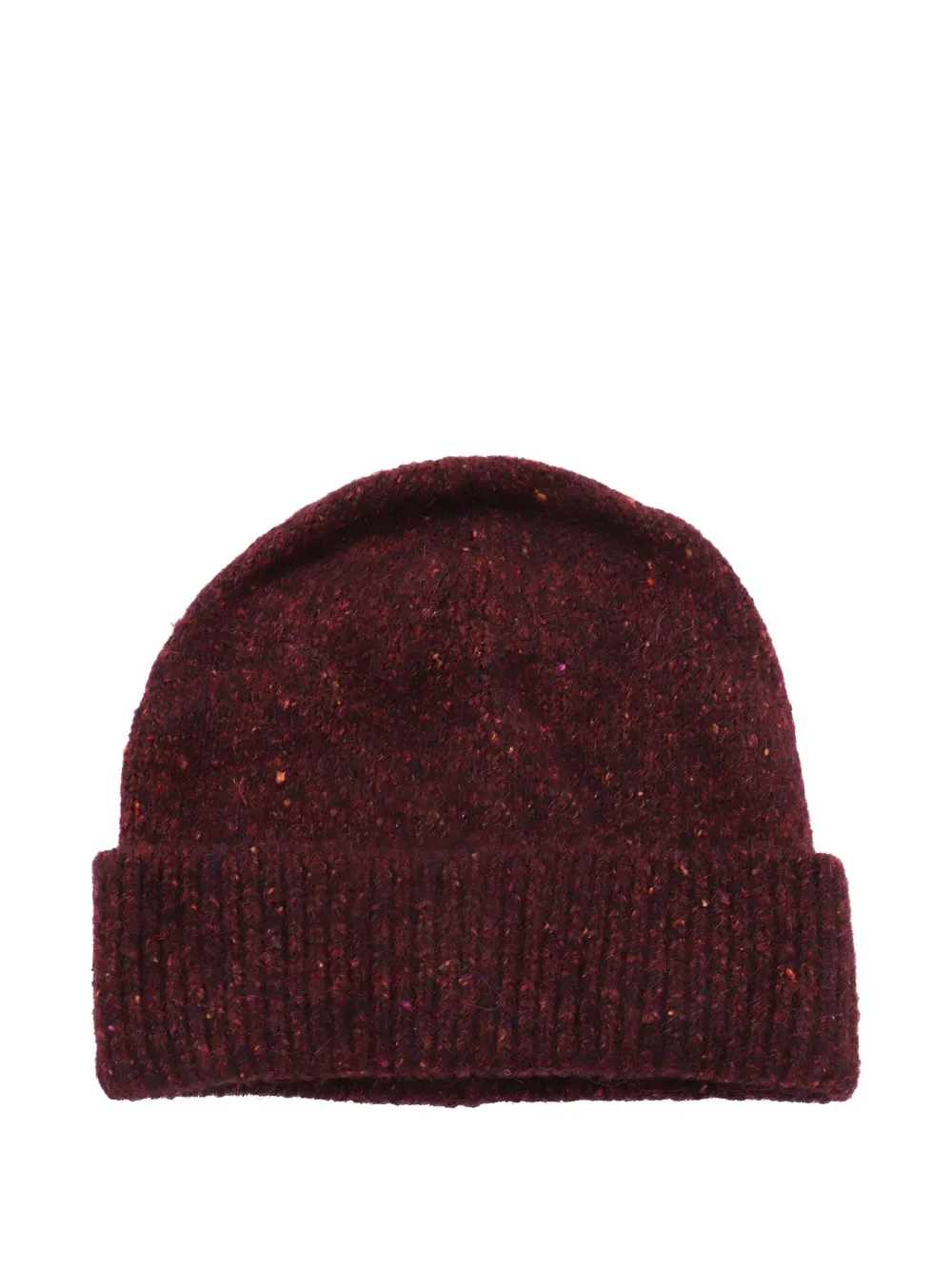 Brunello Cucinelli speckled wool beanie Rood