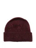 Brunello Cucinelli speckled wool beanie - Red
