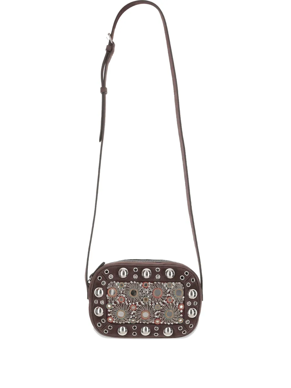 Valentino Garavani mirror-embellished stud-detailed shoulder bag - Valentino Garavani mirror-embellished stud-detailed shoulder bag -