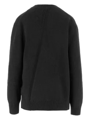 トップス 98ss jil sander wool knit (50) black wool-mohair-sweater-in-black-