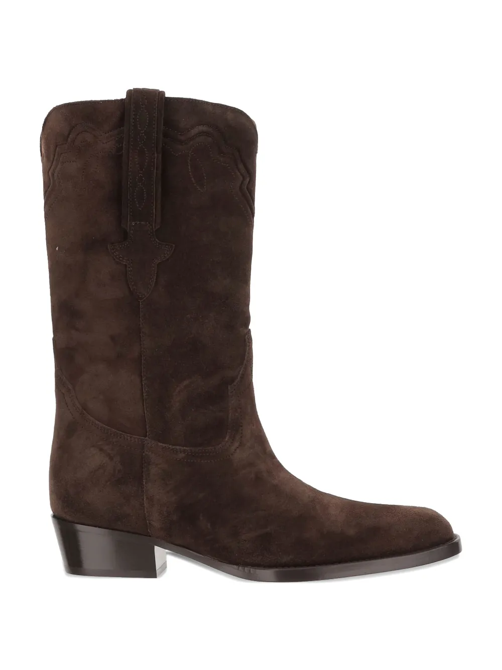 Paris Texas suede square-toe boots Brown