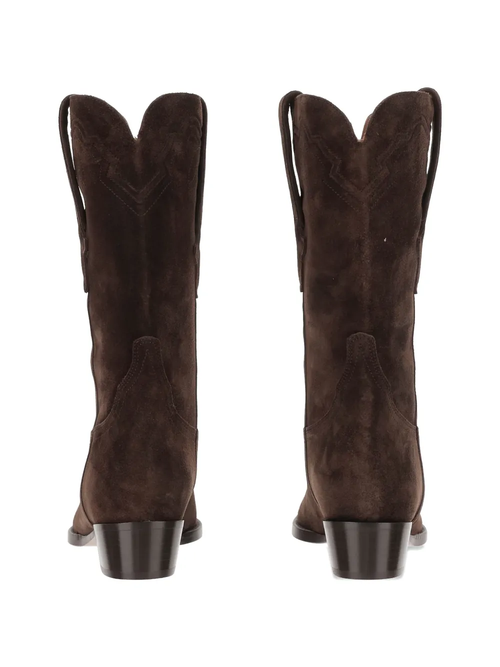 Paris Texas suede square-toe boots Brown
