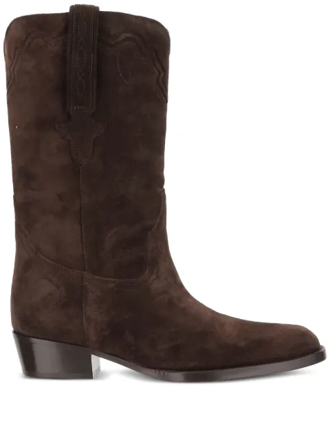 Paris Texas suede square-toe boots
