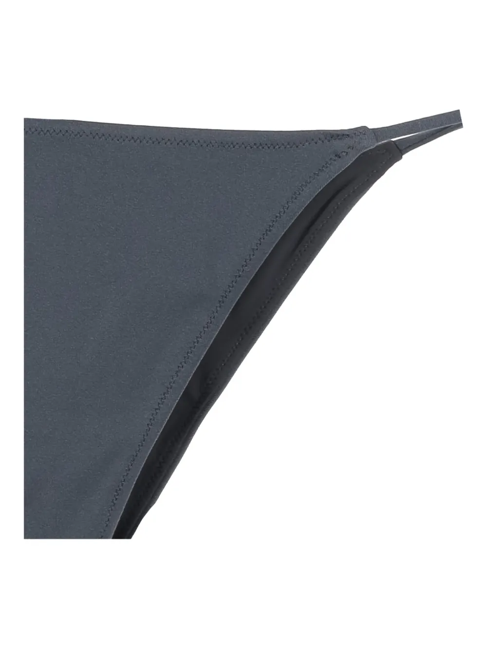 Mc2 Saint Barth Drawstring Logo Bikini Bottoms In Gray