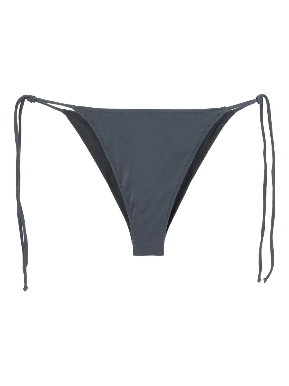 Mc2 Saint Barth Drawstring Logo Bikini Bottoms In Gray