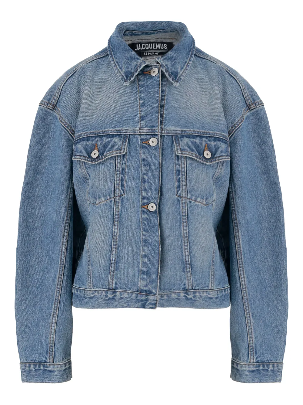 Jacquemus Denim jack Blauw