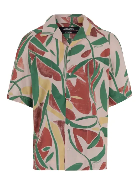 Jacquemus abstract-print cotton shirt