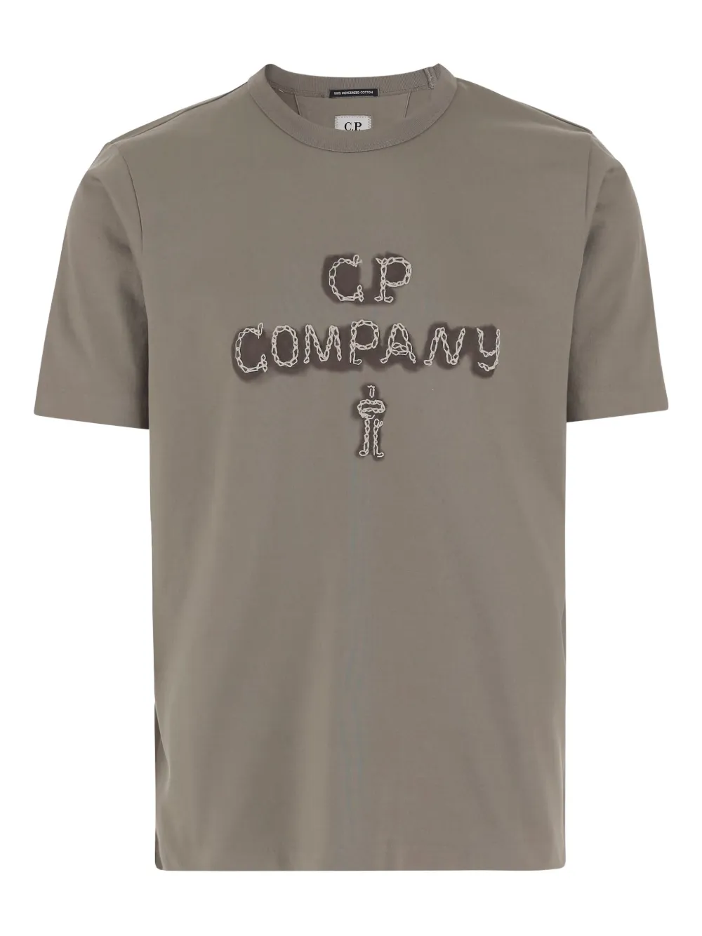 C.P. Company logo-embroidered T-shirt Beige