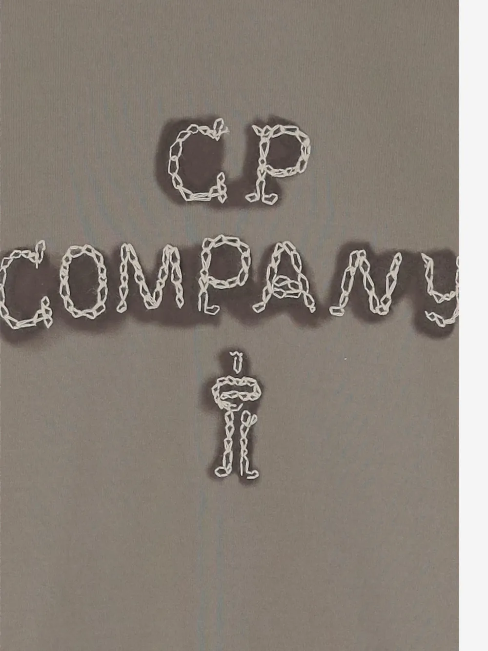 C.P. Company T-shirt met geborduurd logo Beige