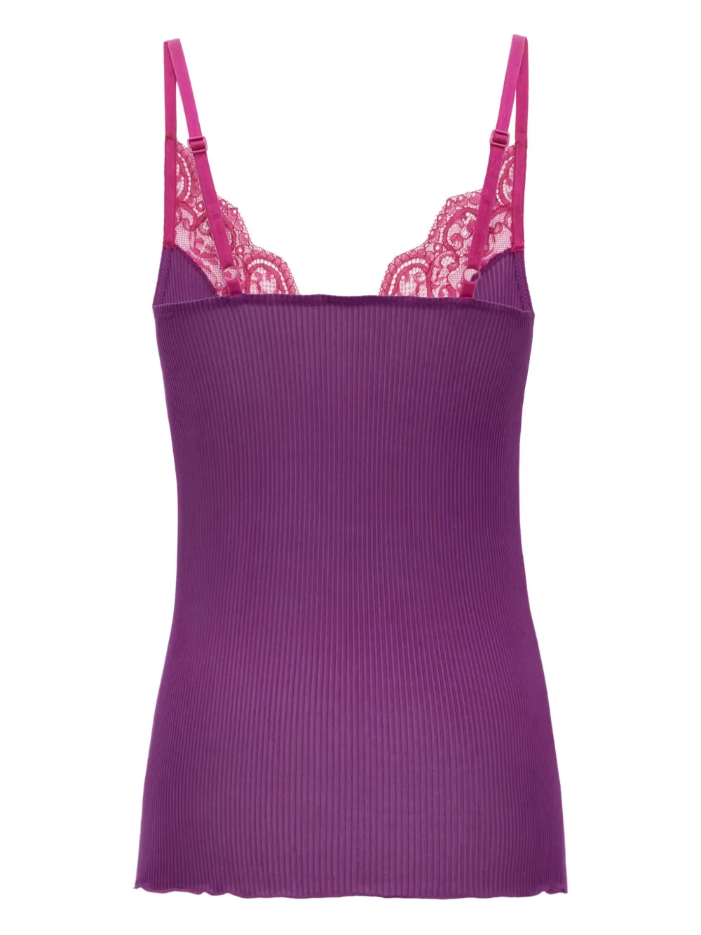 Saint Laurent lace-trimmed ribbed top | Vests & Tank Tops | Image 2
