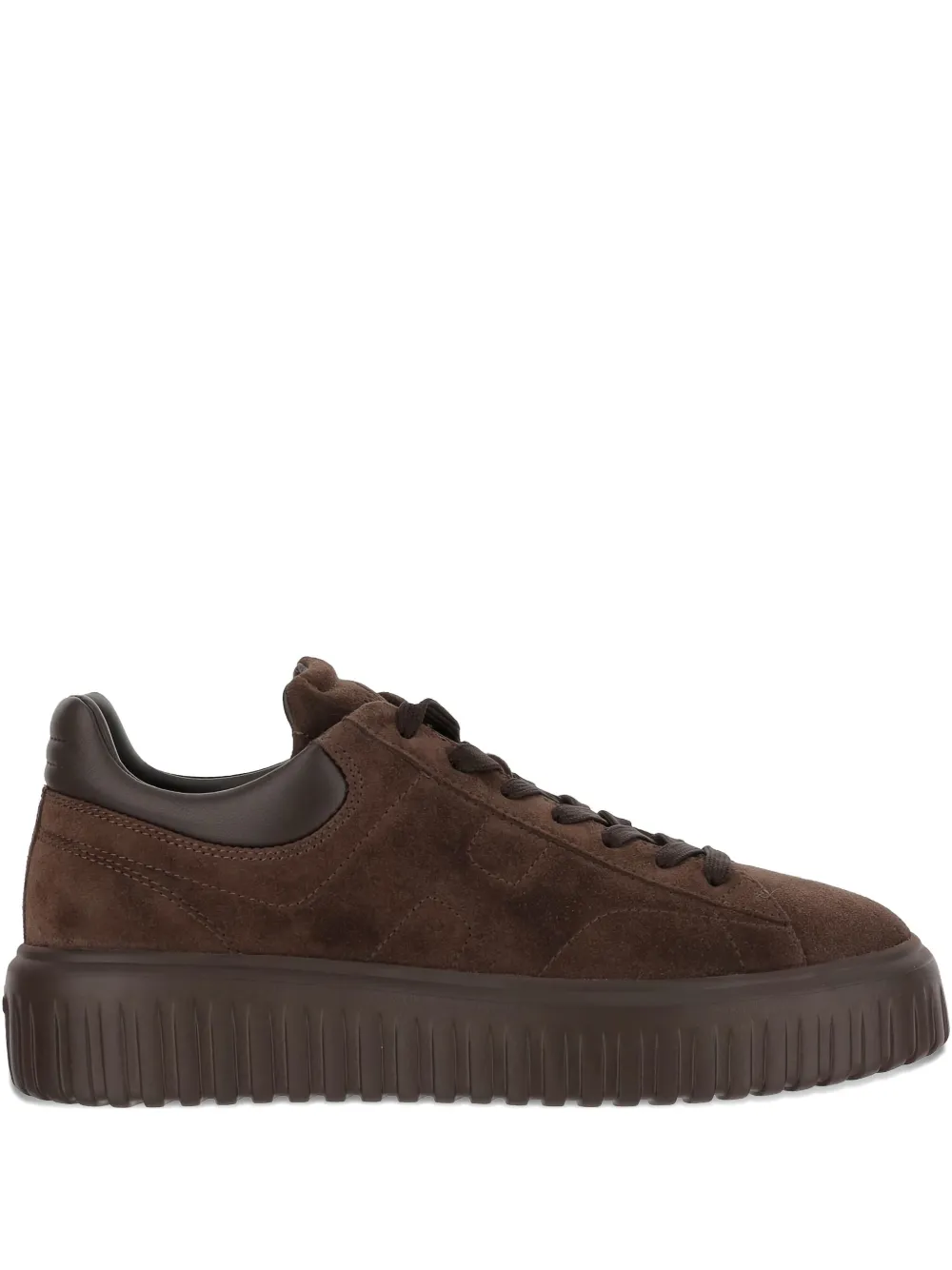 Hogan lace-up round-toe sneakers Brown