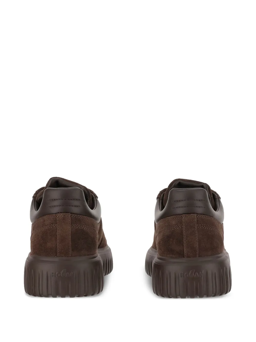 Hogan lace-up round-toe sneakers Brown